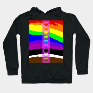 Rainbow hearts! Hoodie